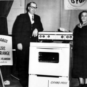 Who are these 2 people? What year is it?