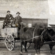 Who are these 2 men? What year is it?