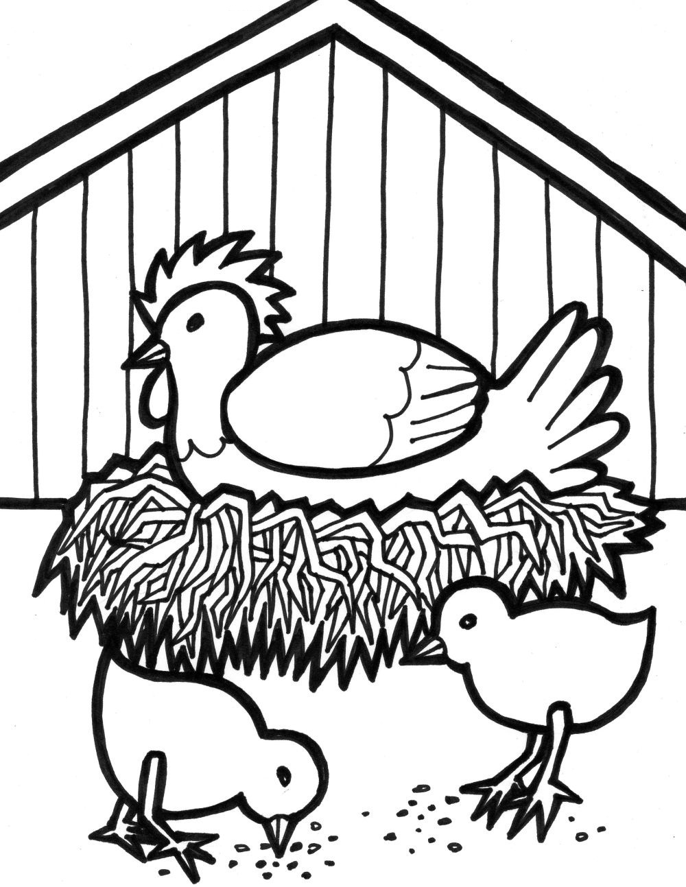 Coloring Pages of Farm Animals   Claresholm Museum